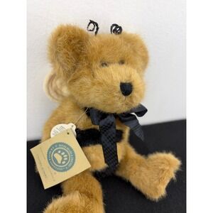 Boyds Bears Clover L Buzzoff Bumble Bee Plush Teddy Bear Vintage 91772 Brown